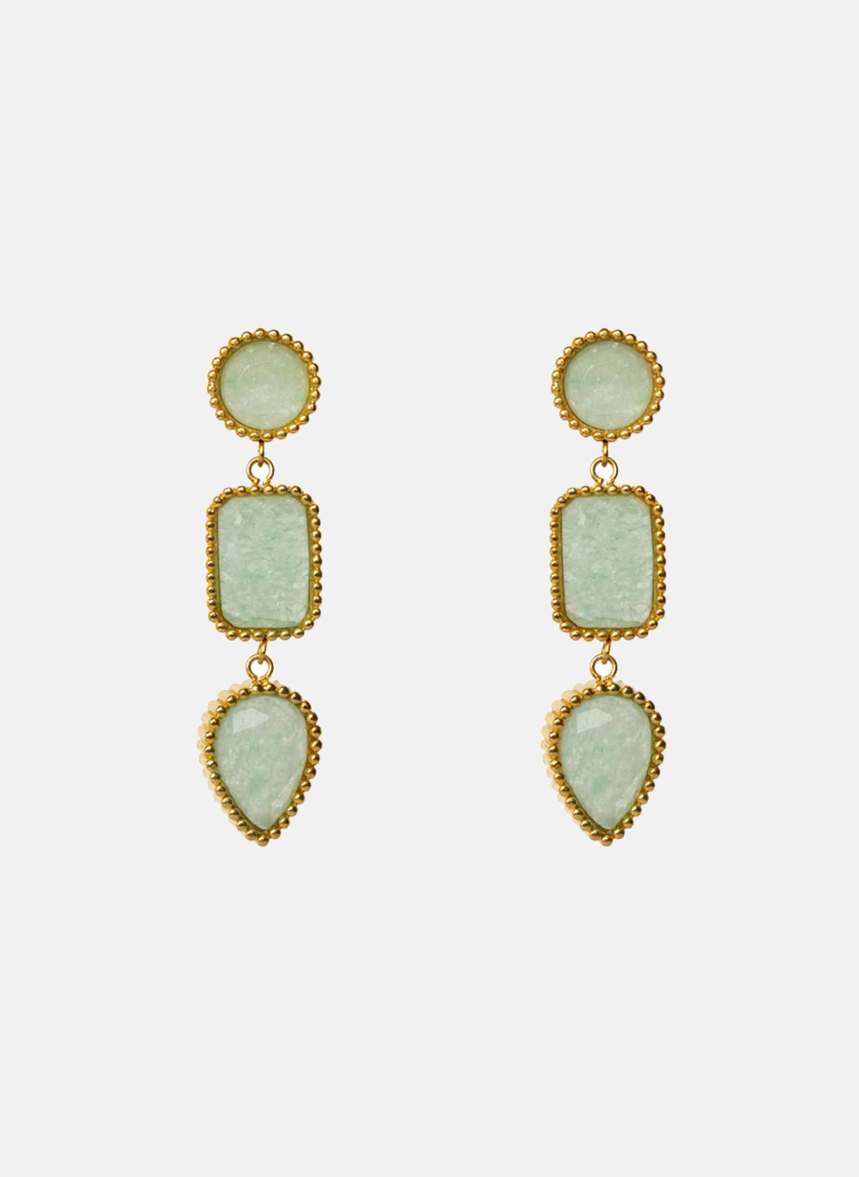PERSEPHONE - Boucles d'oreilles pendantes persephone | Vert