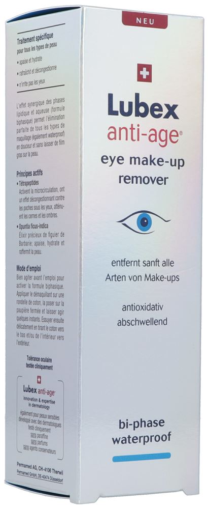 LUBEX eye make-up remover<br>150 ml, Flasche