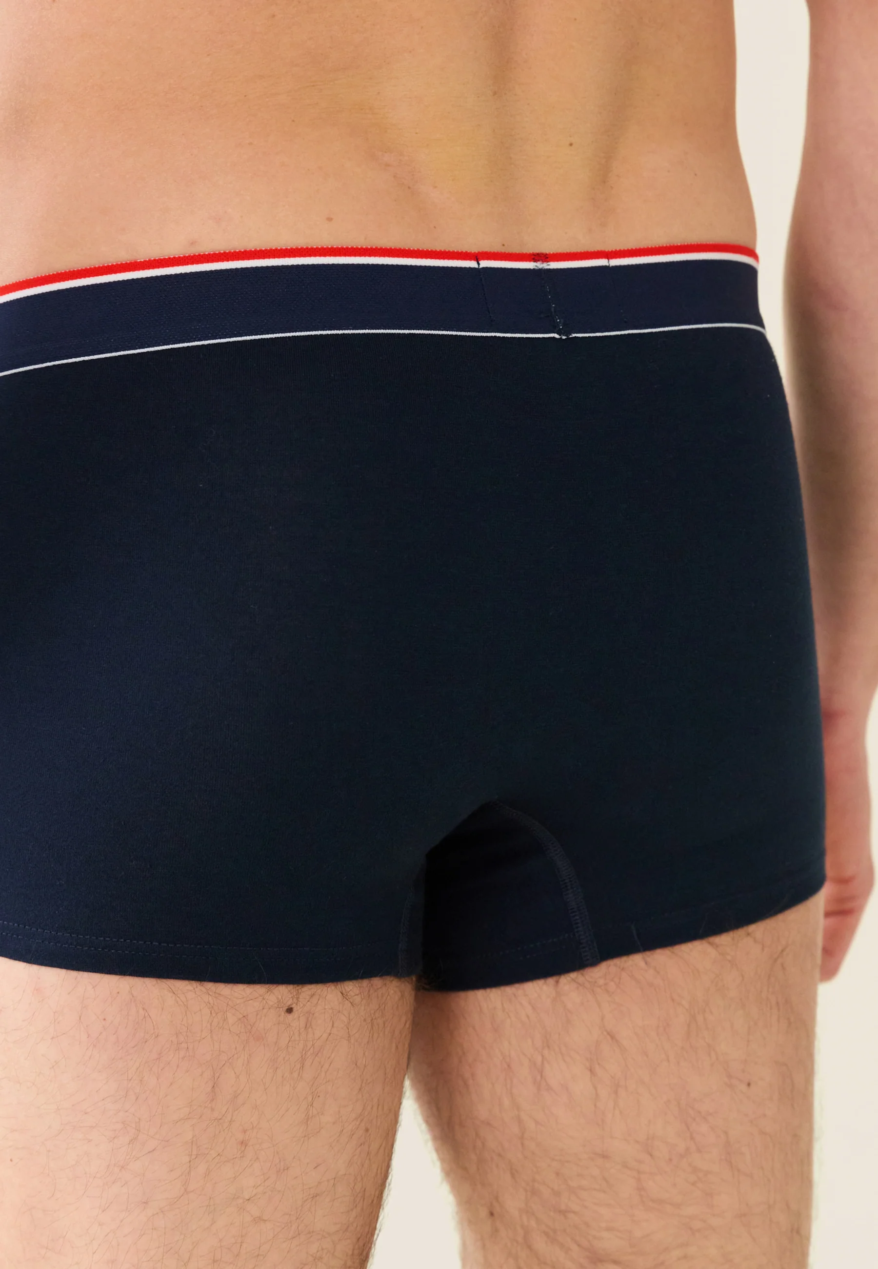 Boxer en coton brodé-Marius Bleu Amour