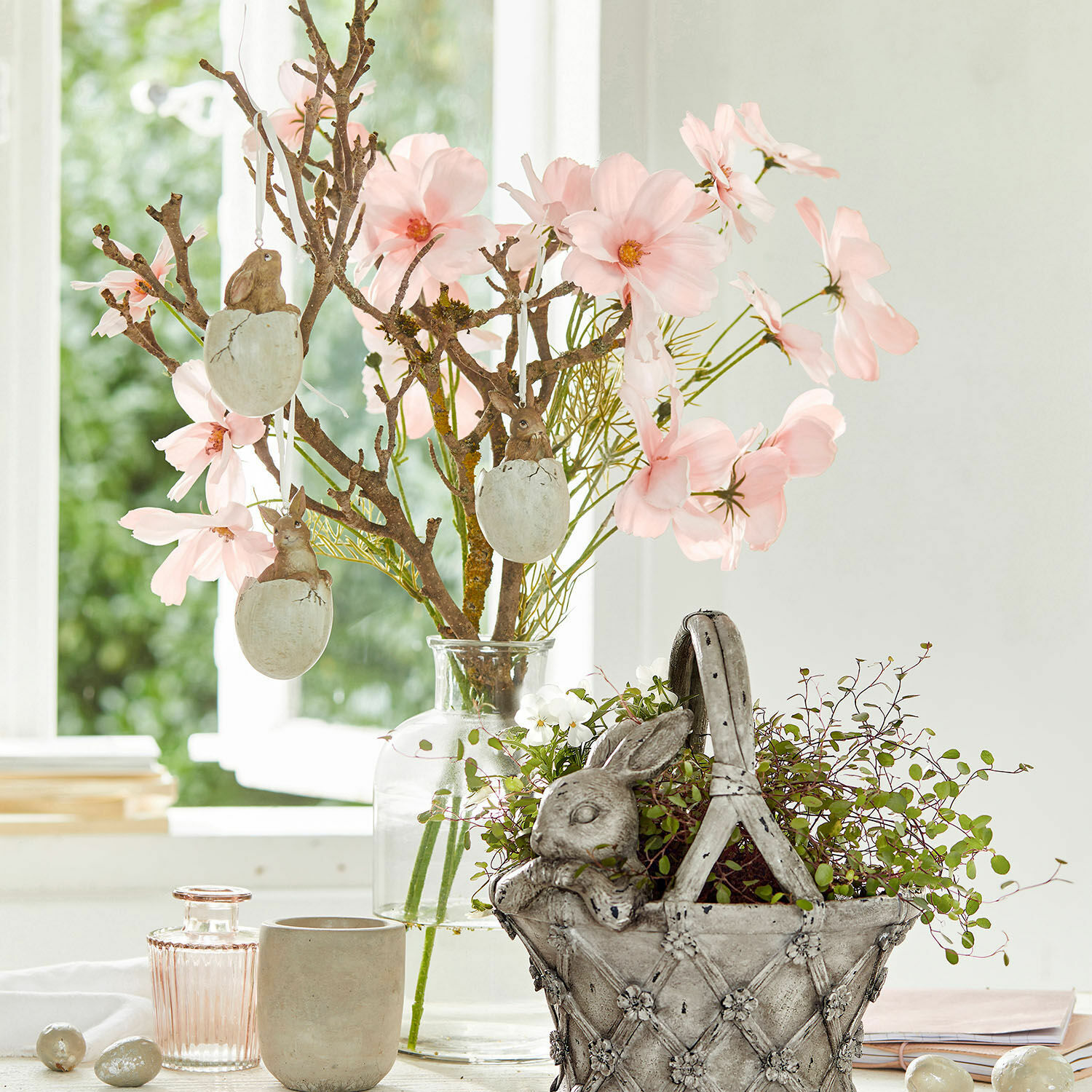 Deko-Blumenstrauß Tilla rosa