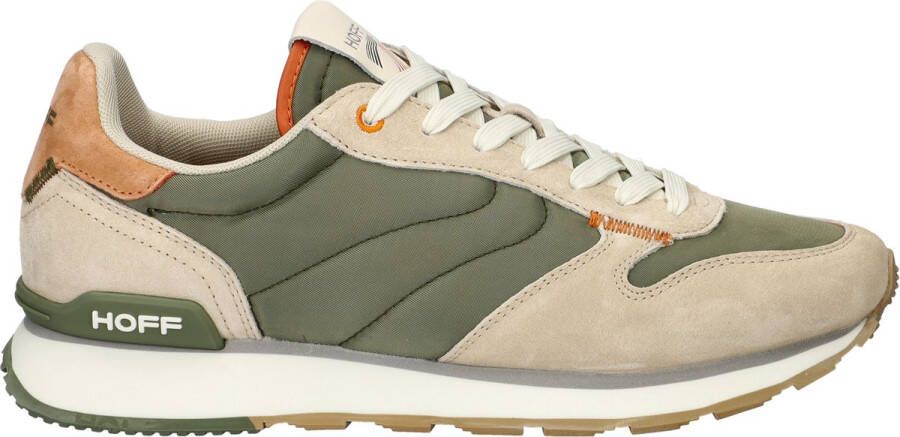 THE HOFF BRAND Lage Sneakers Heren Rhodes Maat: 40 Materiaal: Suède Kleur: Groen