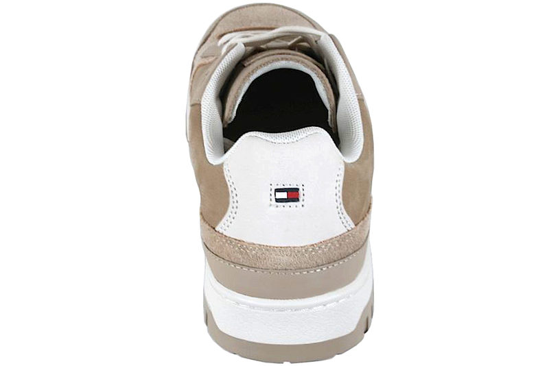 TOMMY HILFIGER - TH BASKET BETTER PREMIUM MIX BROWN SNEAKER