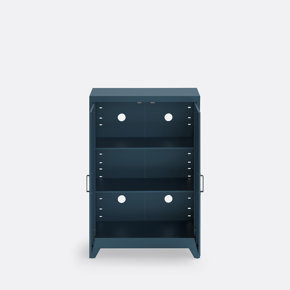 LA REDOUTE INTERIEURS<br>Armário baixo de metal, 2 portas, Hiba