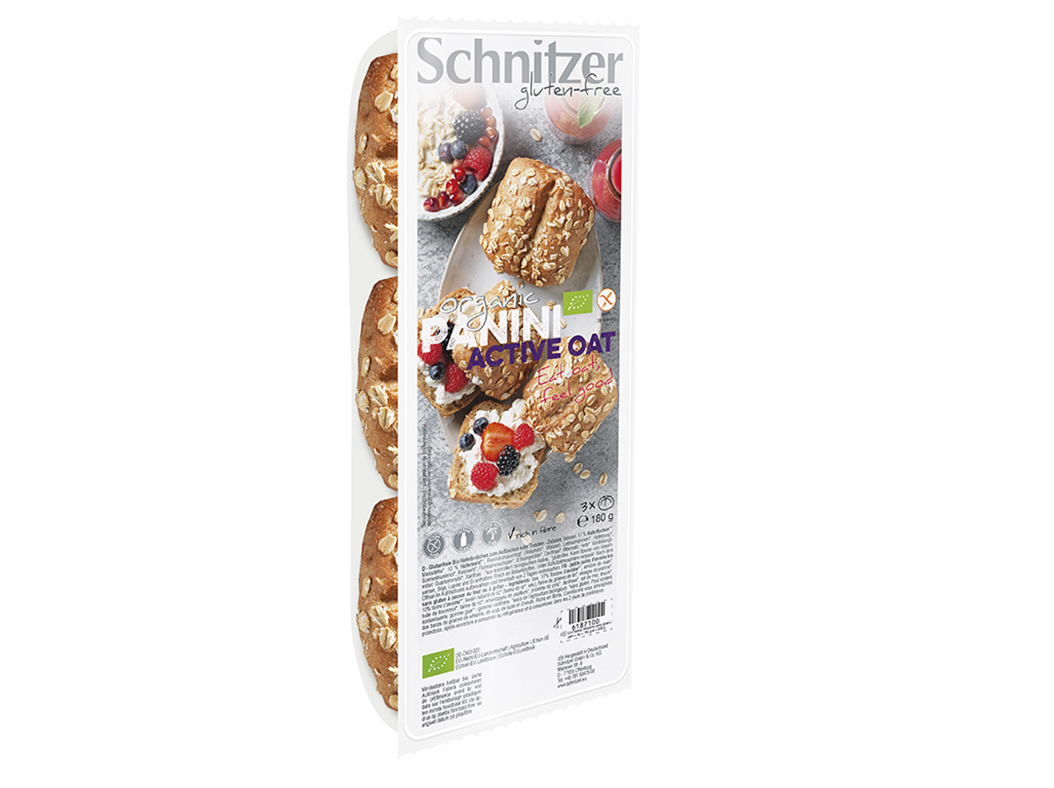 PÃO FUNCIONAL SCHNITZER PANINI ACTIVE OAT 180G