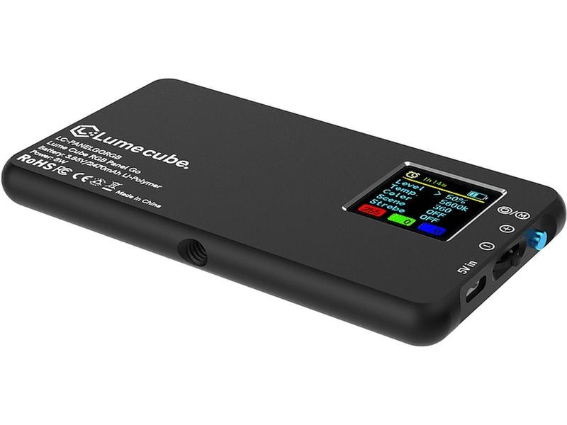 LUME CUBE Videoleuchte RGB Panel Go Kleine und tragbare RGB-LED-Leuchte
