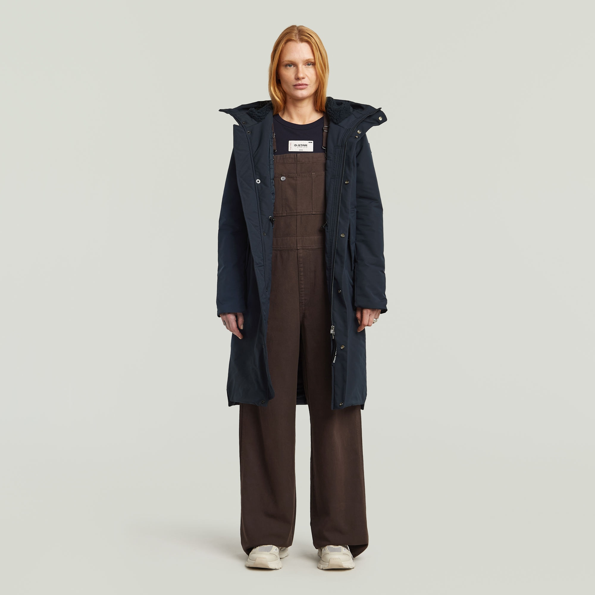 G-STAR Langjacke »Vodan 2.0 Long Jacket« mit Kapuze in der Taille verstellbar