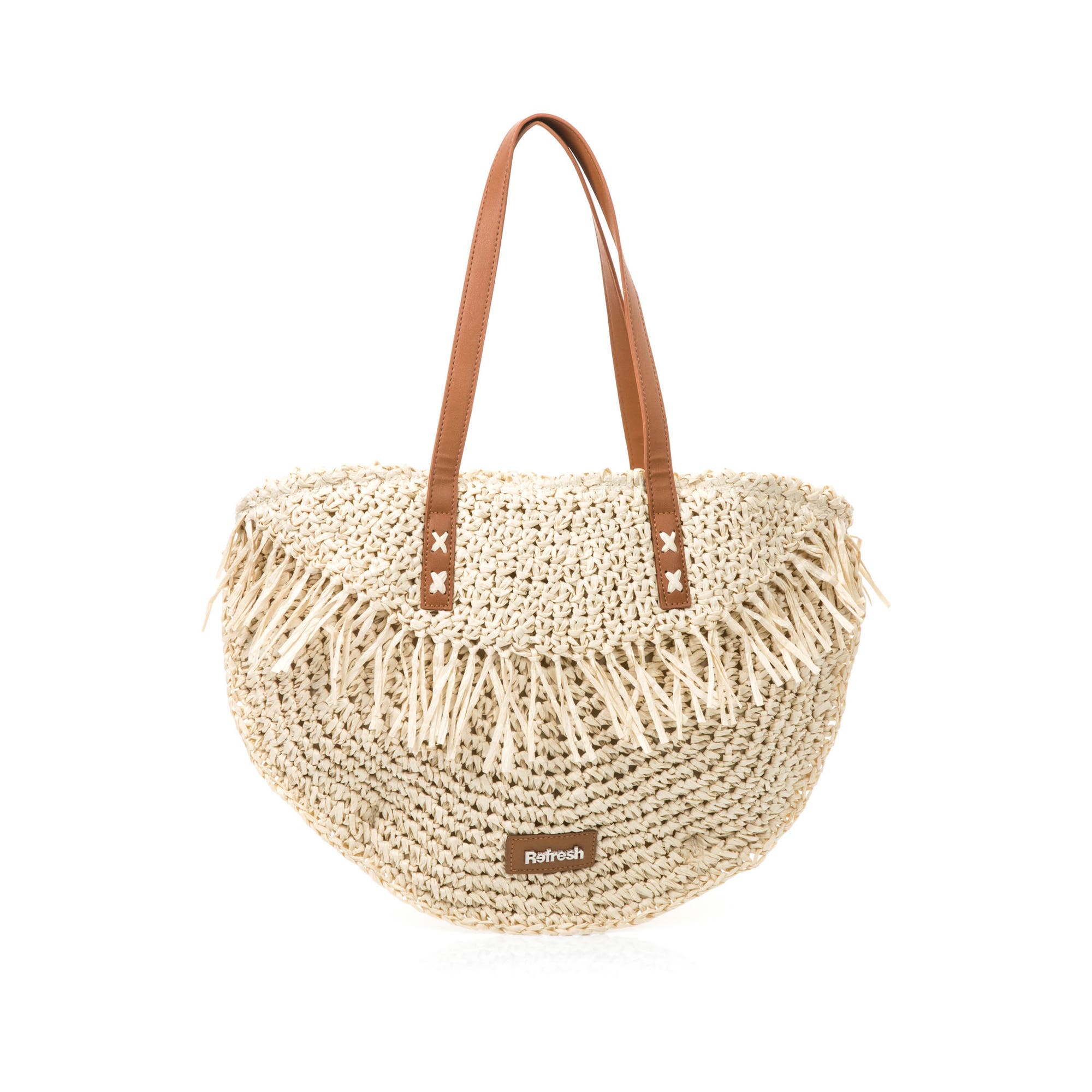 Sac de shopping beige