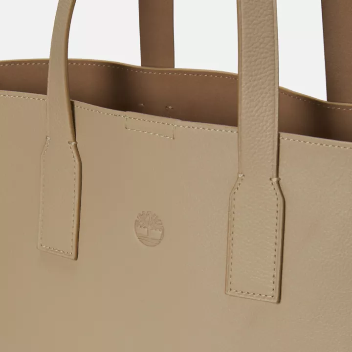 Cabas en cuir Tuckerman pour femme en beige