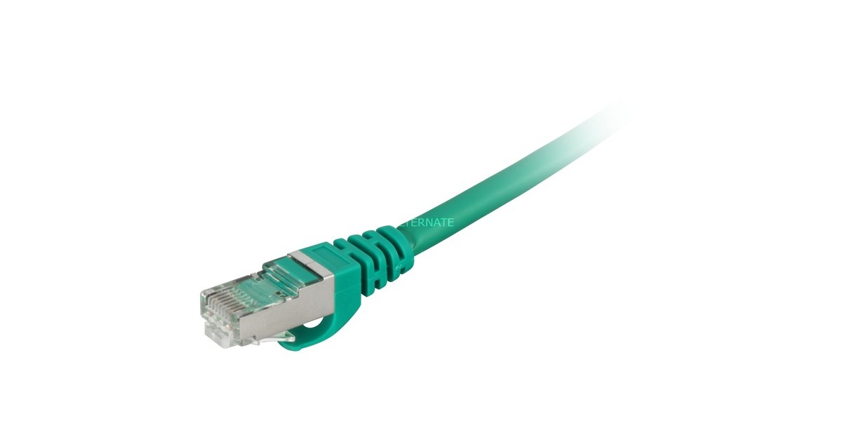 SharkoonPatchkabel SFTP, RJ-45 met Cat.7a  (Groen, 0,5 meter, Ruwe kabel)