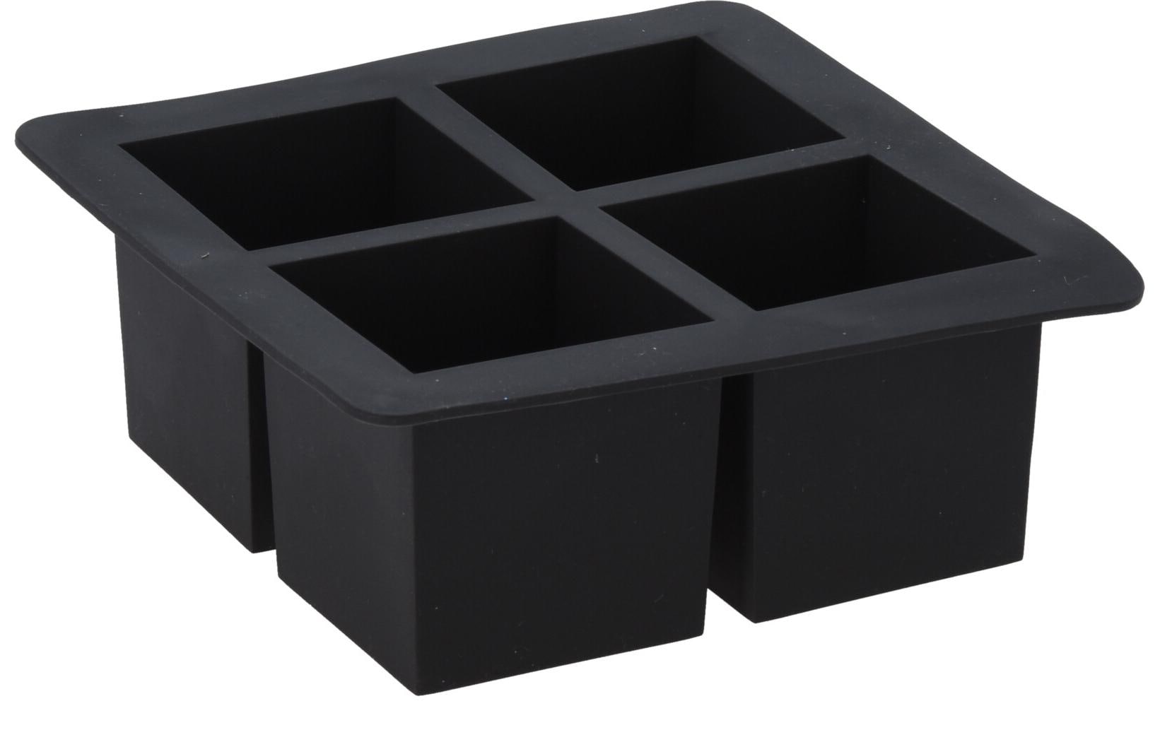 Eiswürfelform gross SchwarzSchwarze Eiswürfelform