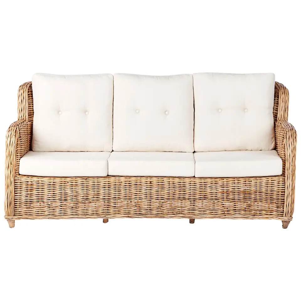 ALESSANO - Loungeset voor 5 - Naturel - Rotan
