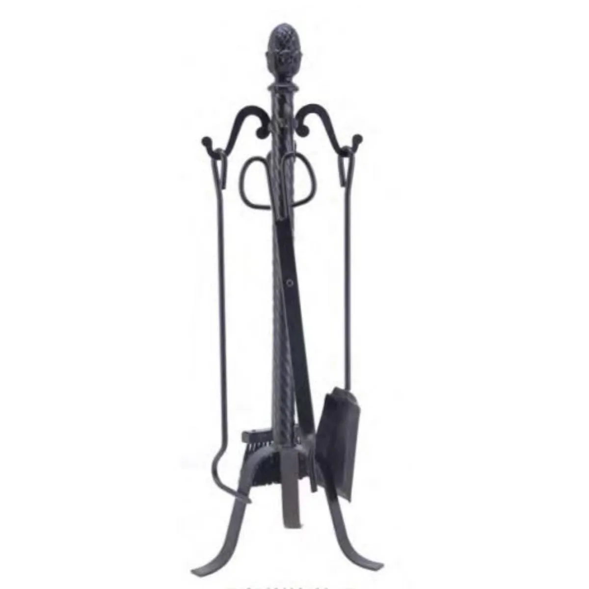 Visiodirect Ensemble cheminée - Noir