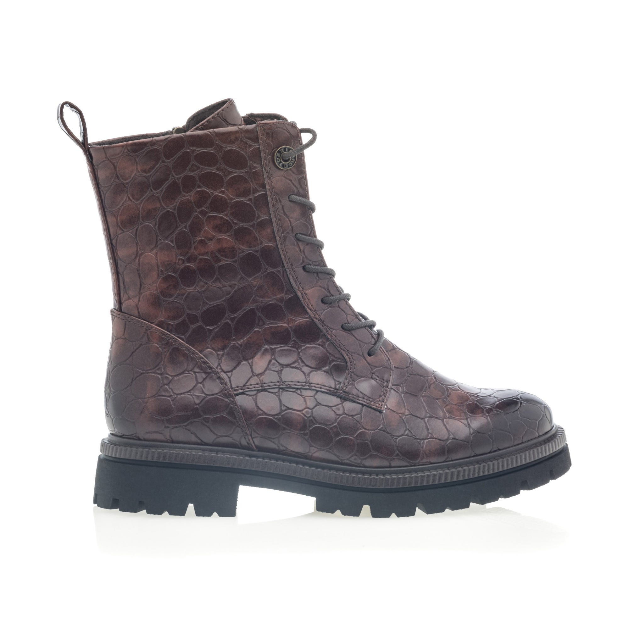 Bottines à lacets Femme marron