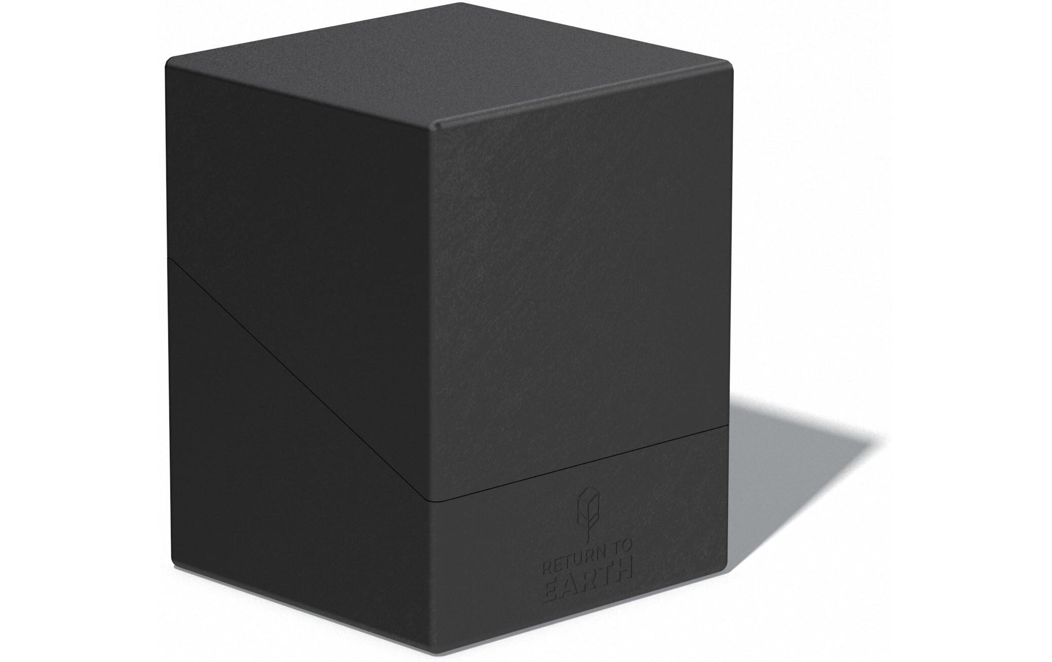 Kartenbox Return To Earth Boulder Deck Case 100+ SchwarzHochwertige Aufbewahrungsbox für Karten der Standardgrösse