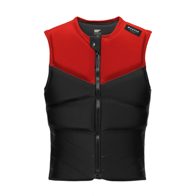Gilet impact mystic block frontzip rouge