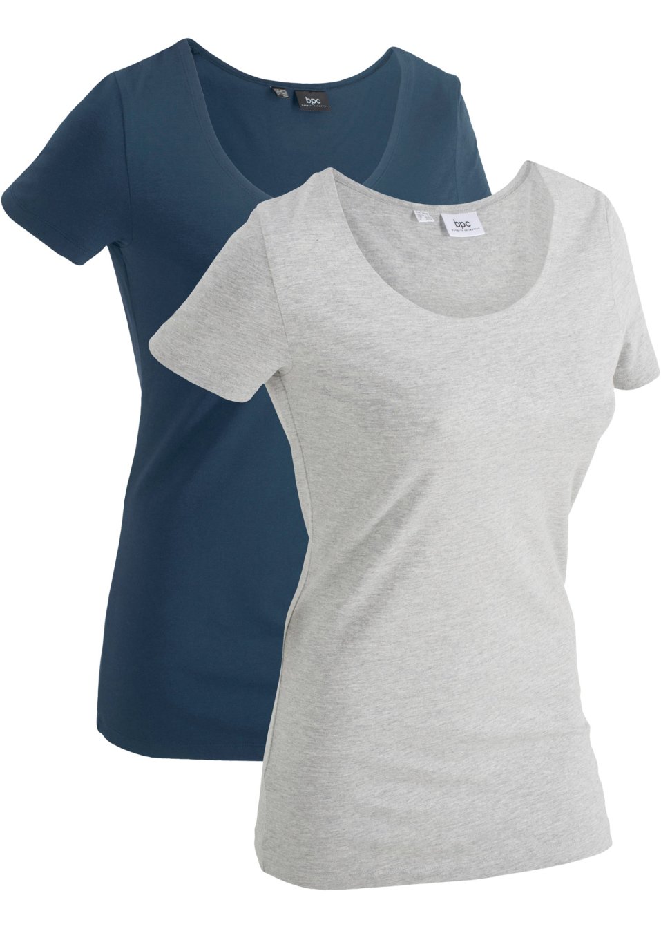 Lot de 2 T-shirts de sport longs en coton