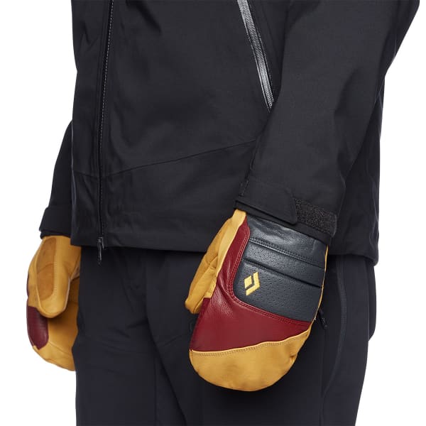 Moufle ski BLACK DIAMOND SPARK JOHNNY MITTS AMBER-DARK CRIMSON