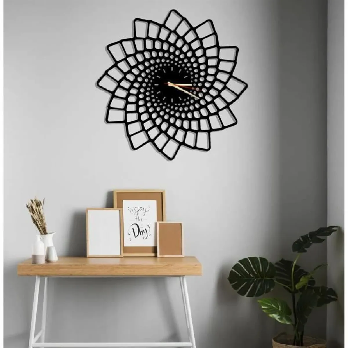 Dekory Cuba Horloge Murale en Métal - 50 cm