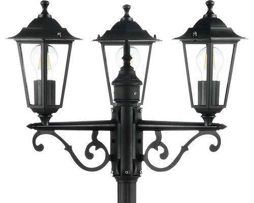 Candelabra IP44 3-lamp HxØ 2000x520 mm Carleen zwarte kandelaar