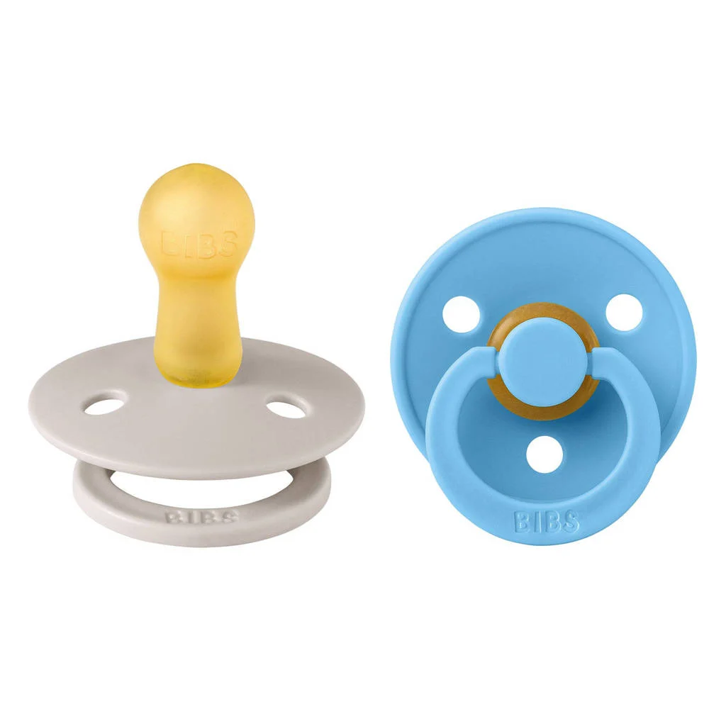 BIBS Colour Colour fopspeen - Maat 2 - Mushroom / Breeze (2 stuks)