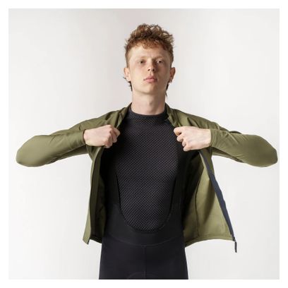 Maillot Manches Longues GribGrab ThermaPace Thermal Vert Olive