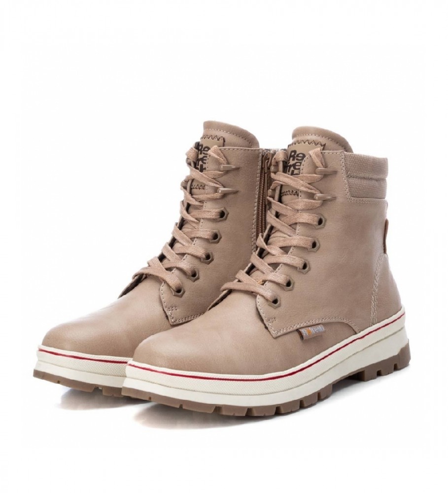 Botas de cano curto Refresh 170149 bege