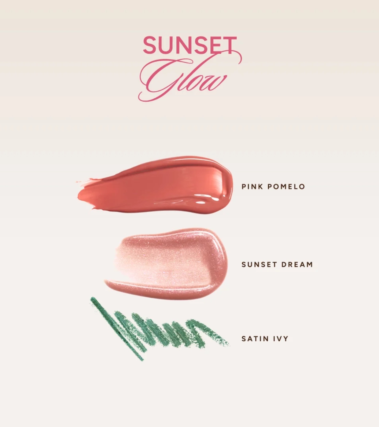 Saigu Cosmetics - *Mediterranean Glow* - Conjunto de maquiagem Sunset Glow