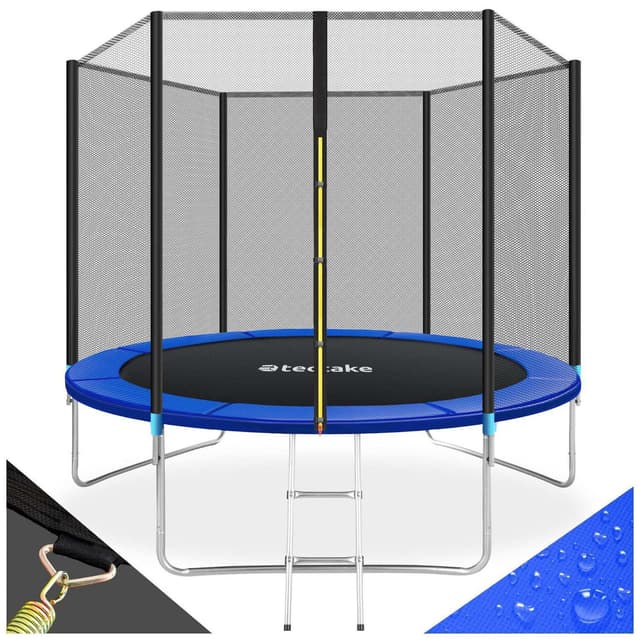 Trampolin med sikkerhedsnet
