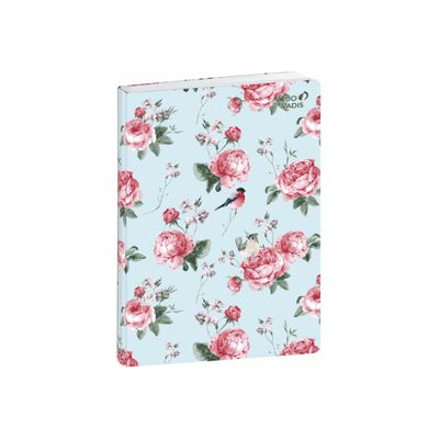 Quo Vadis Stylish - Carnet de notes - 15 x 21 cm - pointillés/ligné - tapisserie