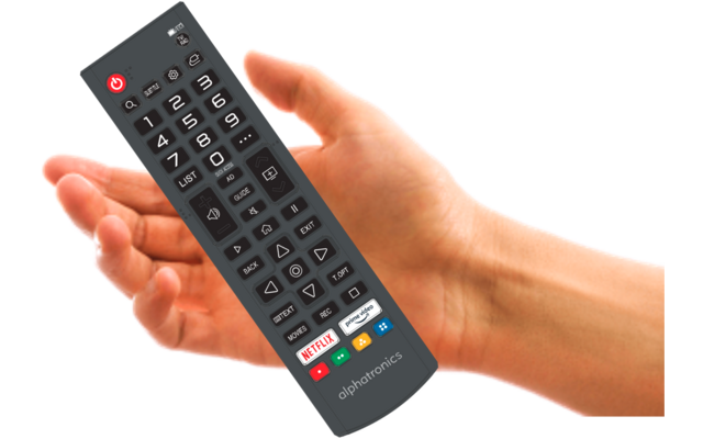 Alphatronics SL-DW QVIEW Smart-TV mit integriertem DVD-Player und QLED-Display