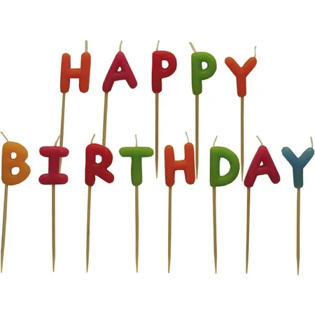 amscan Geburtstagskerzenset Happy Birthday