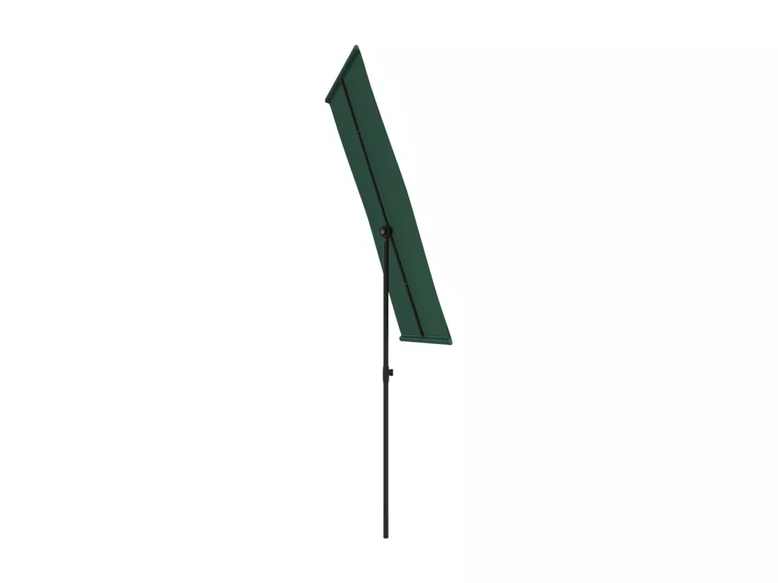 Parasol d'extérieur avec mât en aluminium 180x110 cm Vert