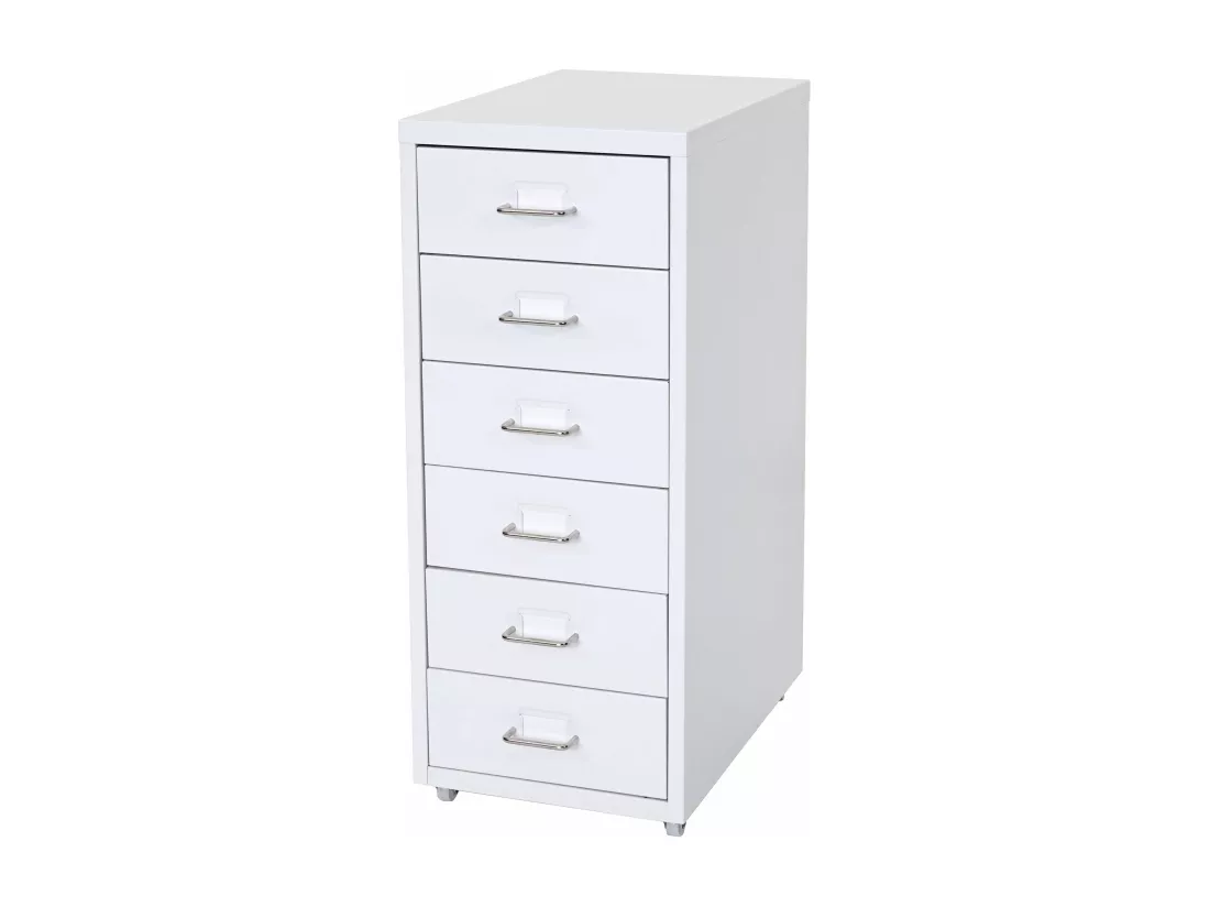 Caisson à tiroirs rangement blanche 28 x 41 x 69 cm 04_0004357