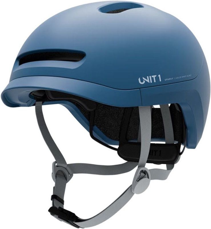 Unit 1 Sparky - Powder Blue - Kinder helm - Smart helmet