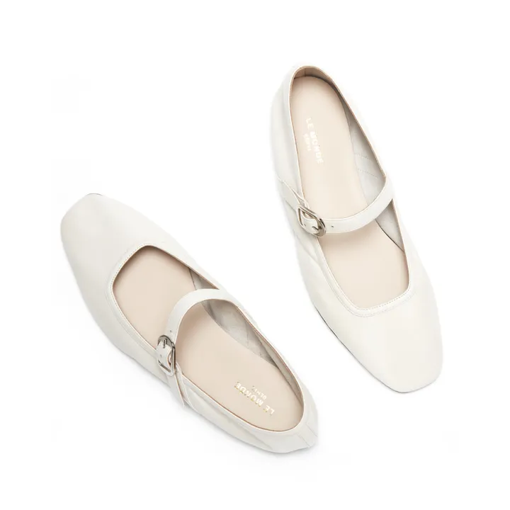 Le Monde Beryl Ballerines Ballet Mary Jane | Ecru