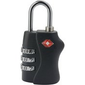 Cadenas TSA à combinaison, en plastique/acier, noir