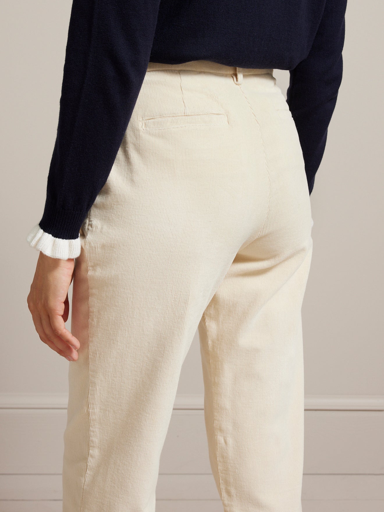 Pantalon chino velours milleraies femme Jade