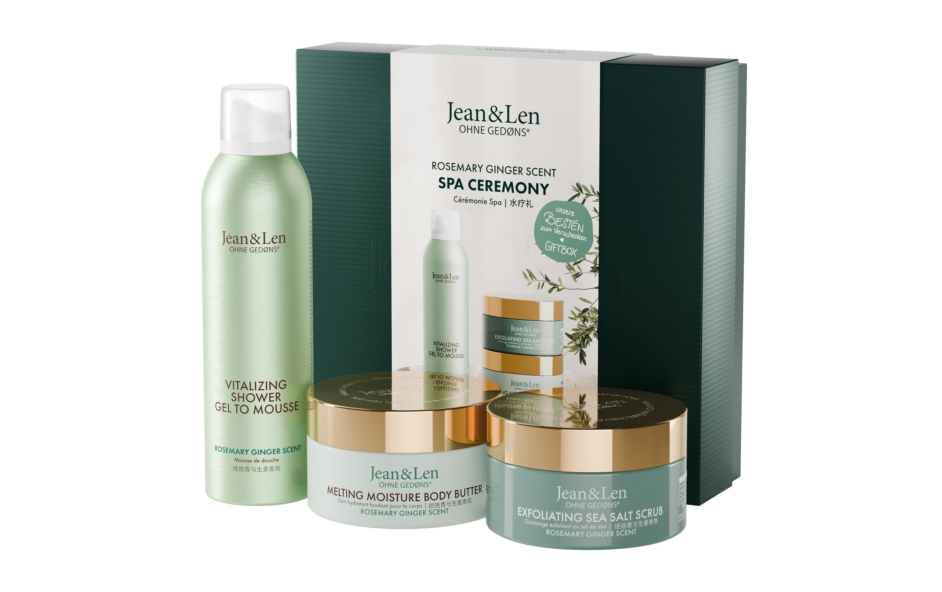 Geschenkset Spa Ceremony Rosemary and Ginger Set MNatürliches Pflegeset, eine aufeinander abgestimmte Zeremonie für den Körper