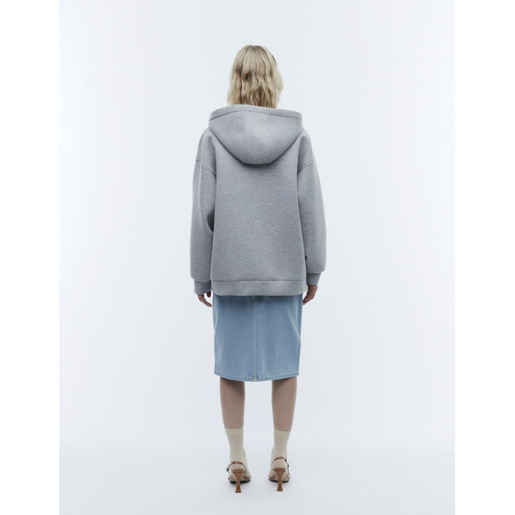 2NDDAY 2ND Vince - Heavy Neoprene Light grey melange
