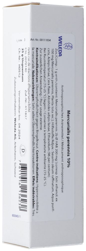 Weleda Mercurialis perennis Creme 10 % 25 g