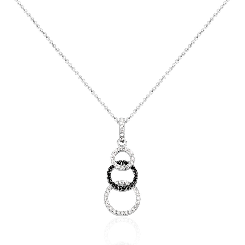 Collier Liyana Argent Blanc Oxyde De Zirconium