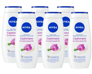 Nivea Cashmere & Cotton Seed Oil Care Shower Multiverpakking 6x250ML