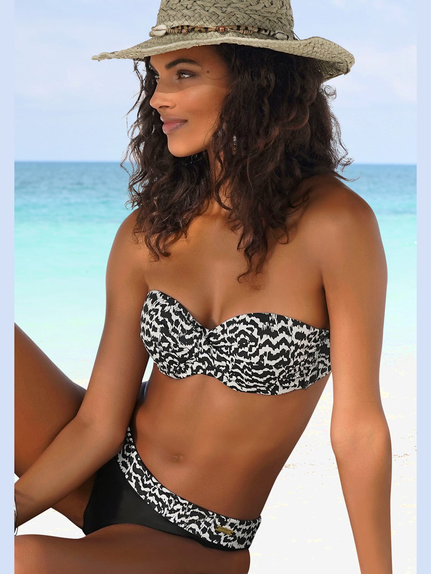 Haut de bikini bandeau à armatures design tendance