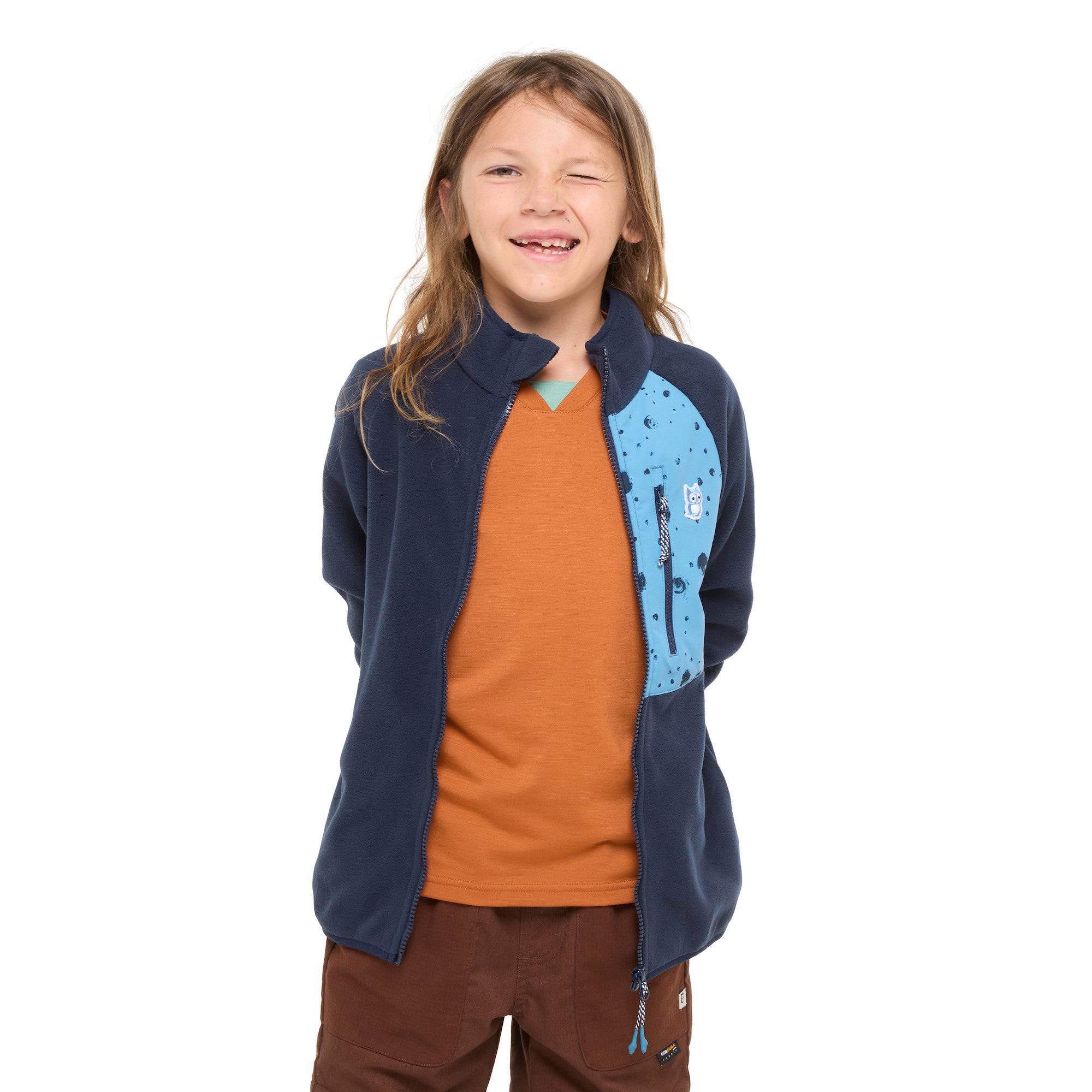 Fleecejacke Bio Avan Galaxy Zipin True Navy Bluebalu
