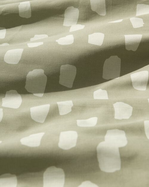 housse de couette en coton doux 240x200/220 pois vert