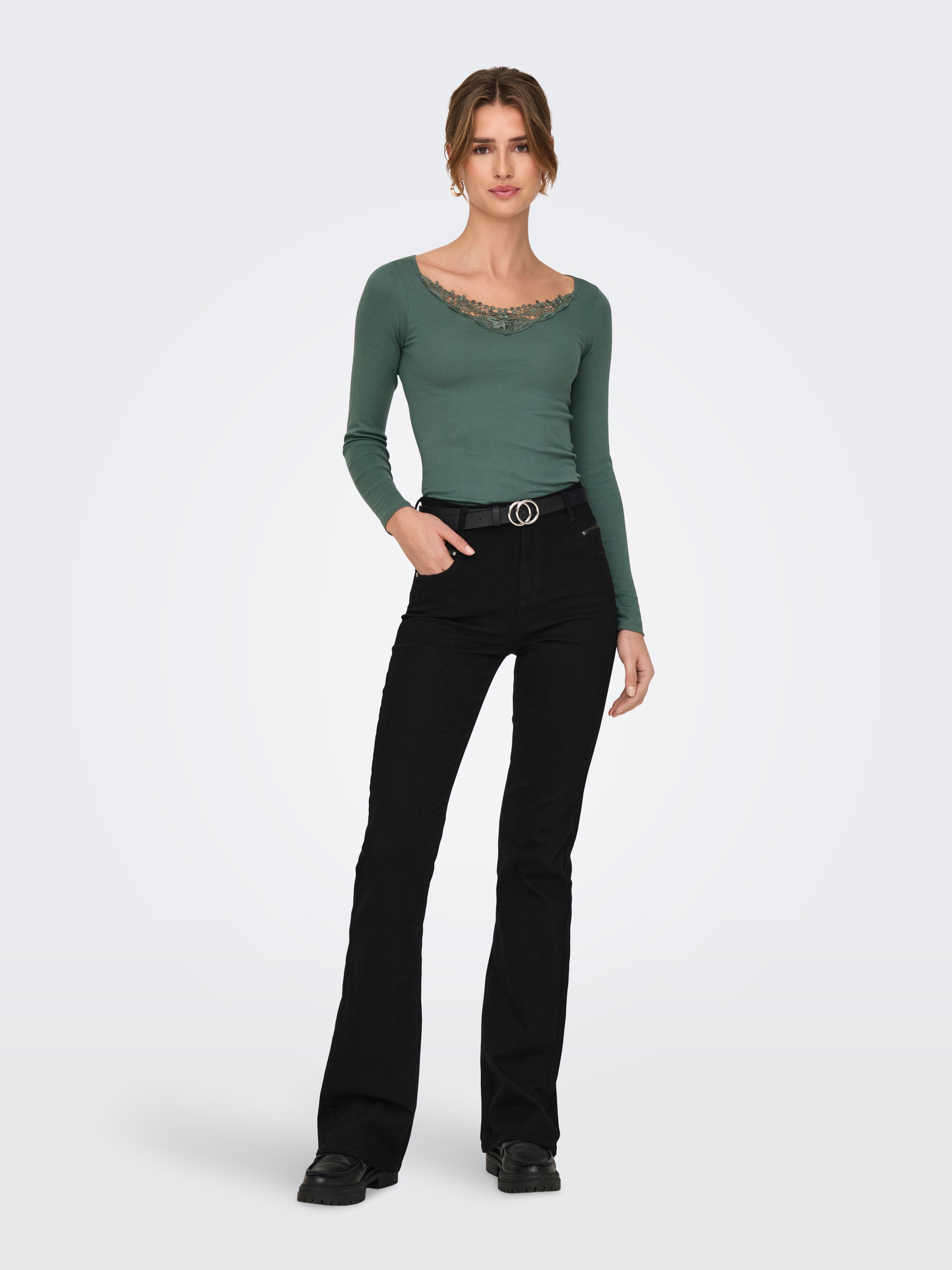 ONLKIRA Top Balsam Green