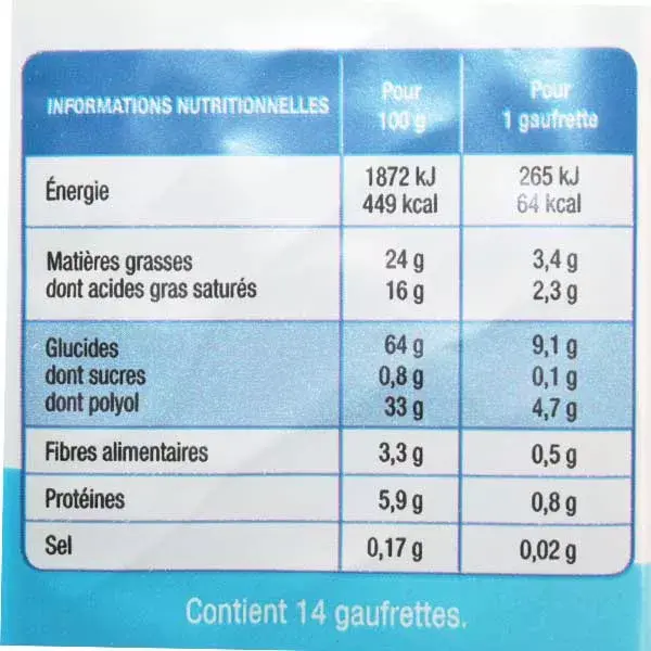 Biscoitos Karéléa sem adição de açúcar, wafers de cacau e avelã, 200g