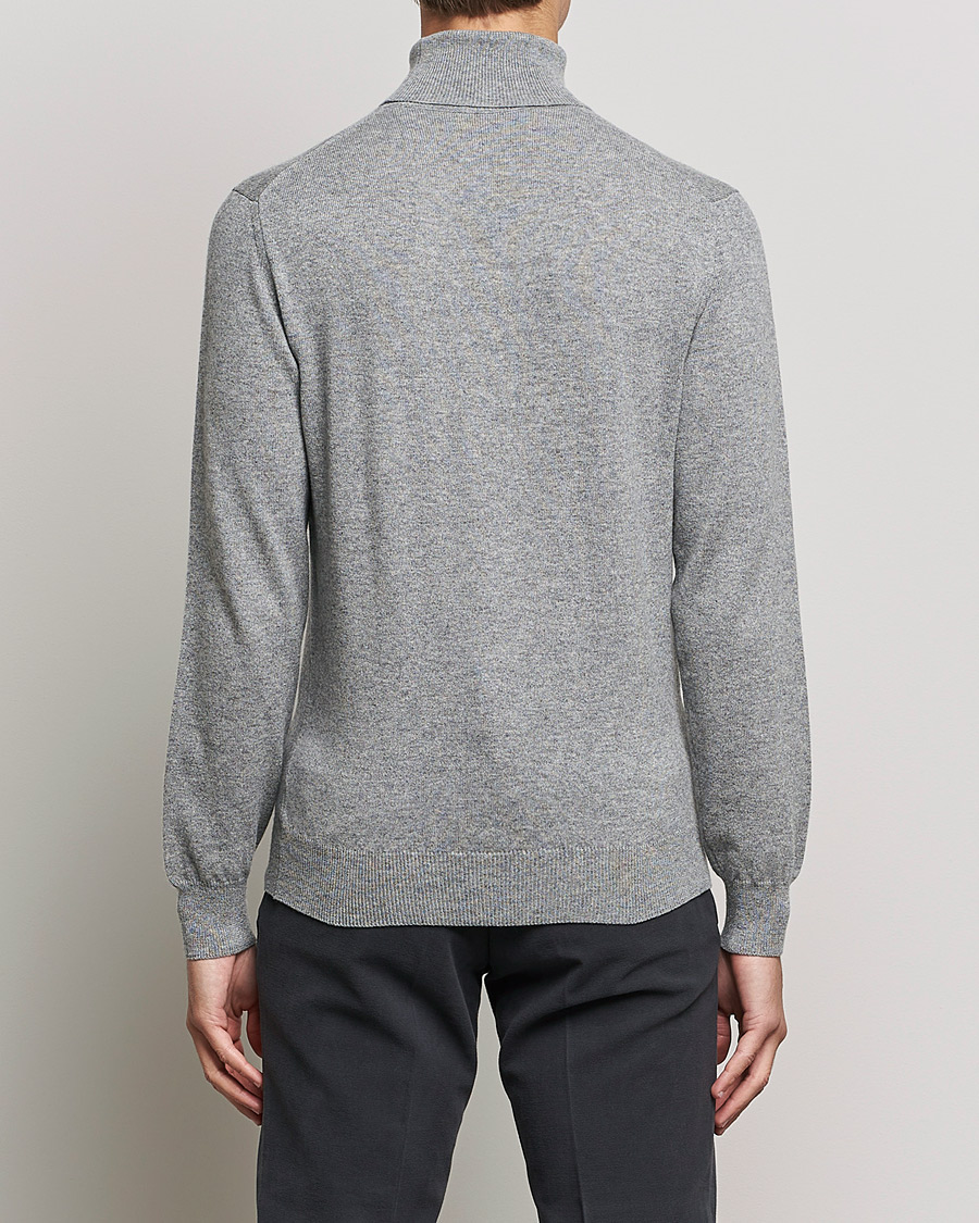 Piacenza Cashmere Cashmere Rollneck Sweater Light Grey