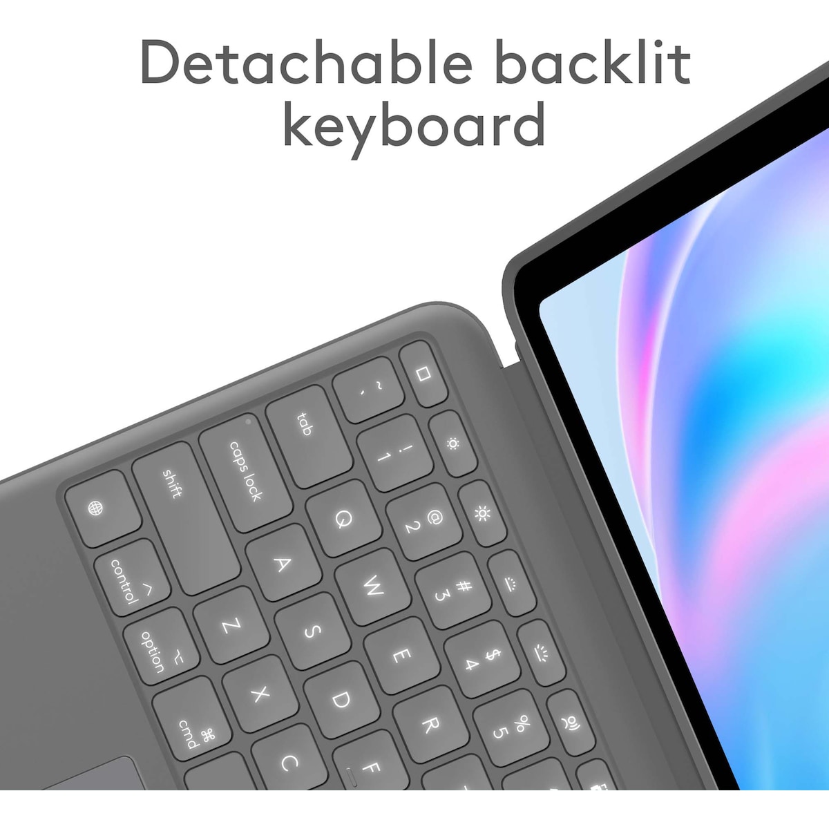 Logitech Combo Touch tastaturdeksel for iPad Air 13 (M2) (grå)