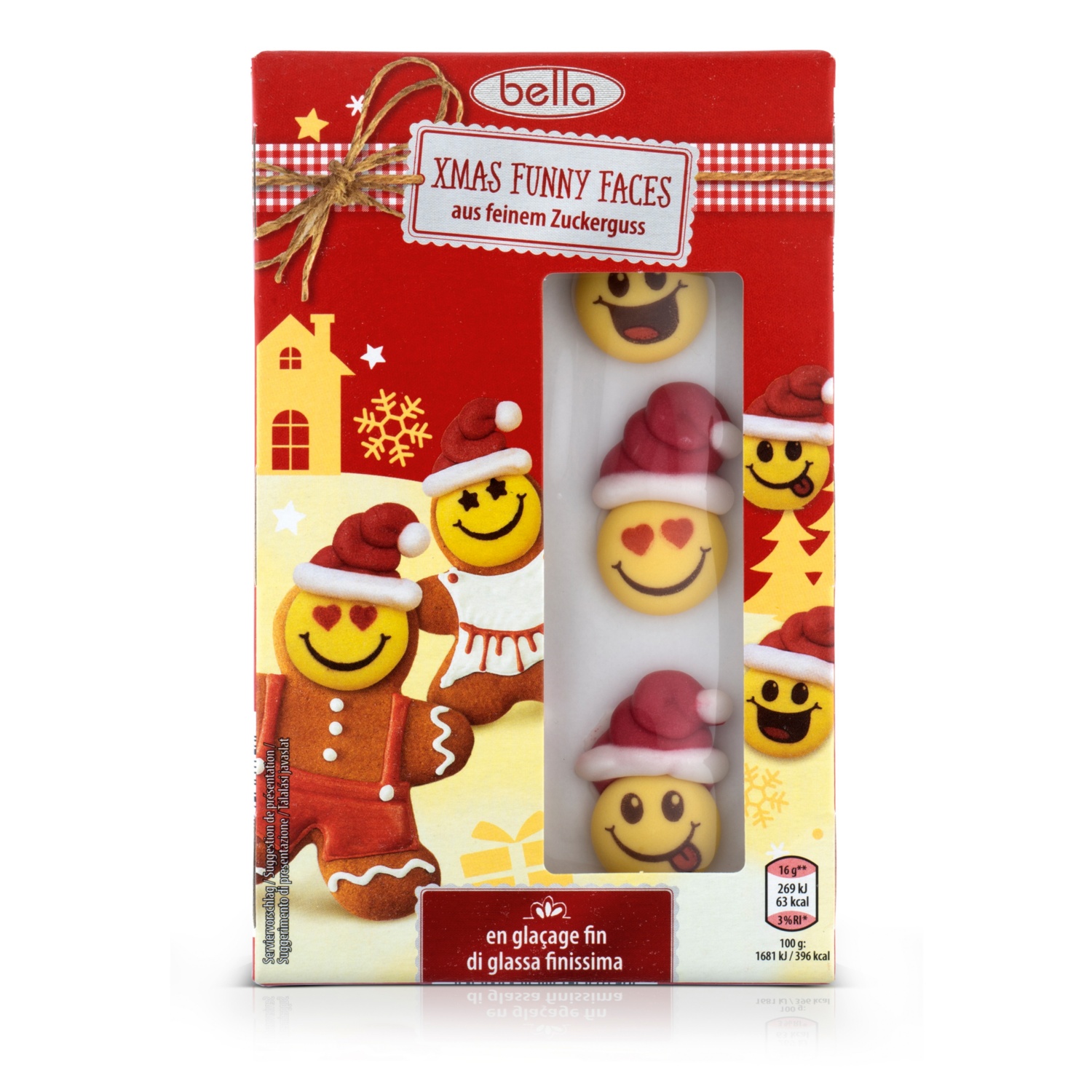 BELLA Zuckerdekor Weihnachten, Smileys XMAS